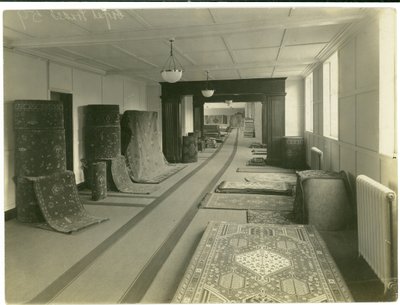 Carpet Trades, main showroom, 1923 by English Photographer